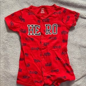 Carter's Boys Romper Red Hero